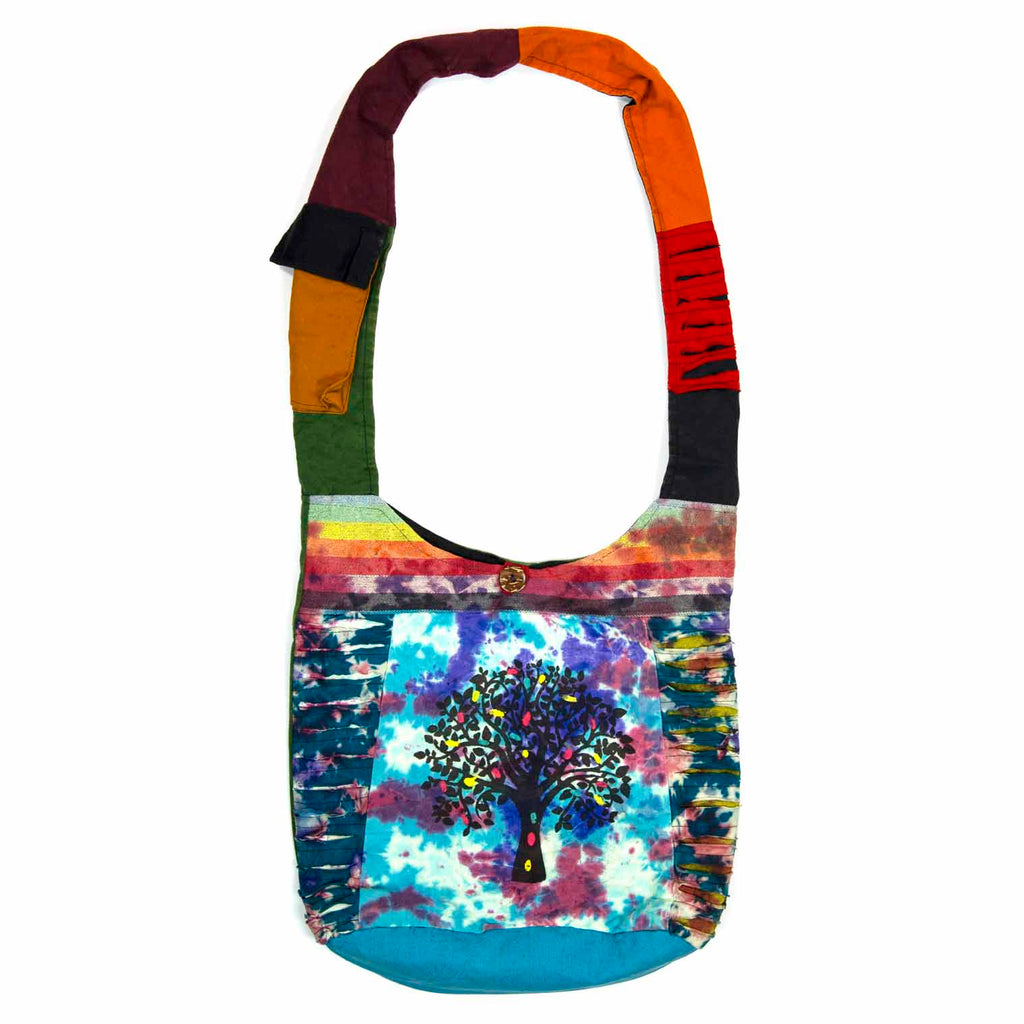 Ripped Cotton Tree Print Bag-Siesta Crafts