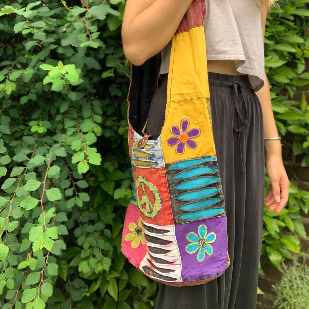 Patchwork Hippy Bag-Siesta Crafts
