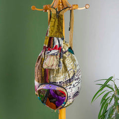 Recycled Sari Patch Backpack-Siesta Crafts