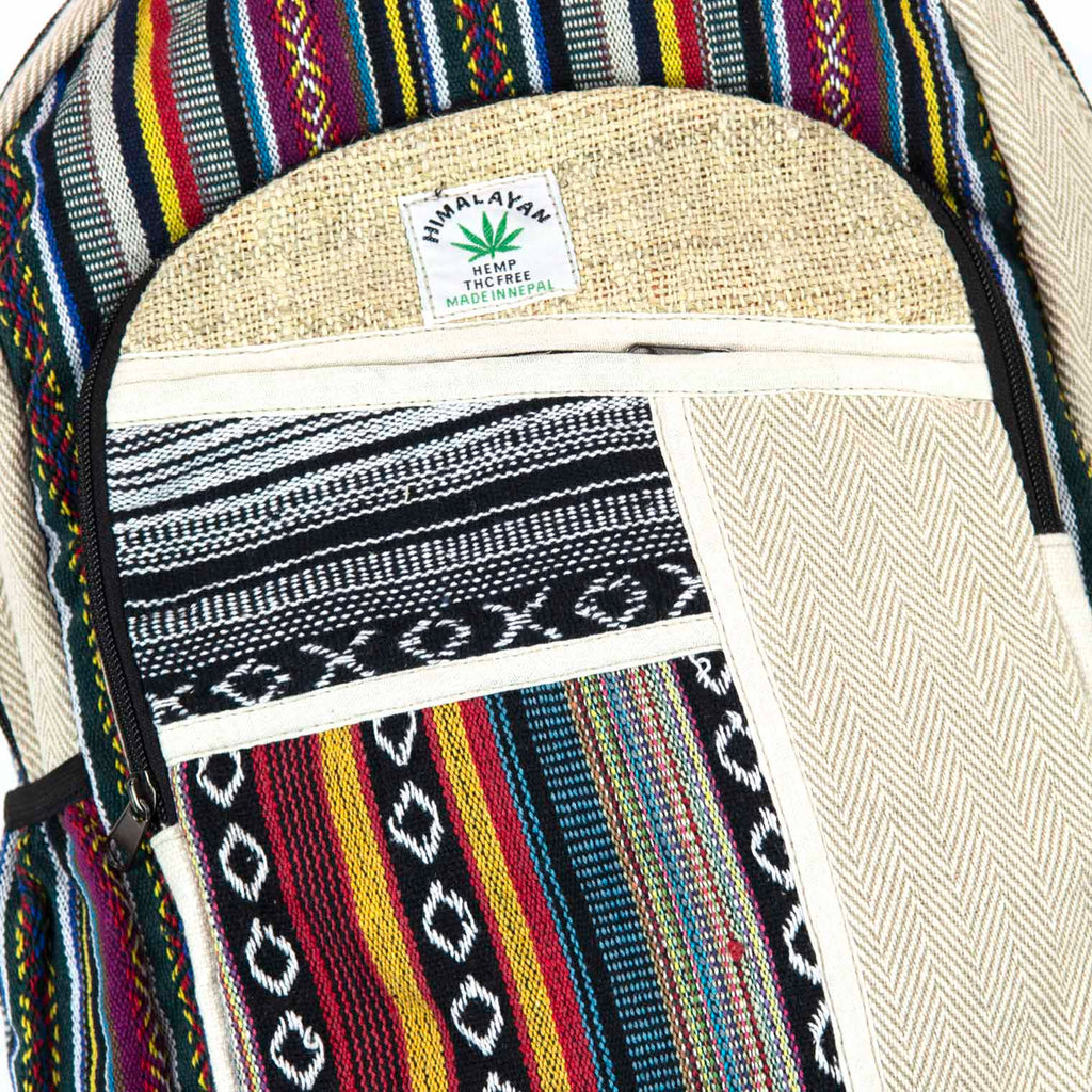 Hemp And Gheri Large Backpack-Siesta Crafts