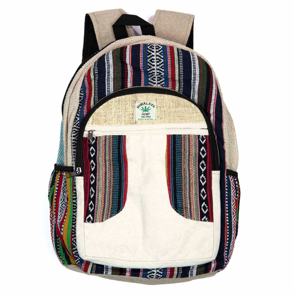 Hemp And Gheri Large Backpack-Siesta Crafts