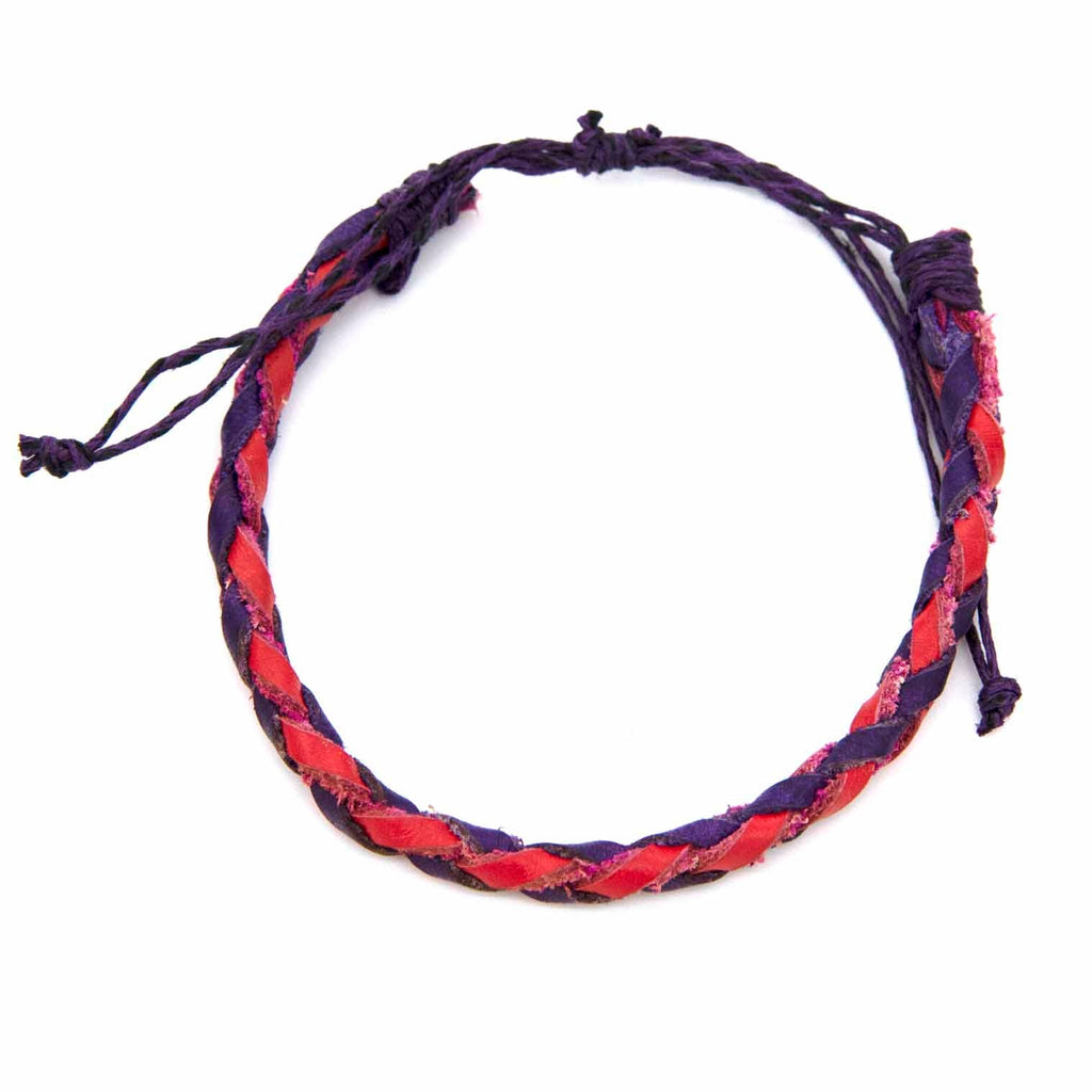 Tube of Coloured Leather Wristbands (x80)-Siesta Crafts
