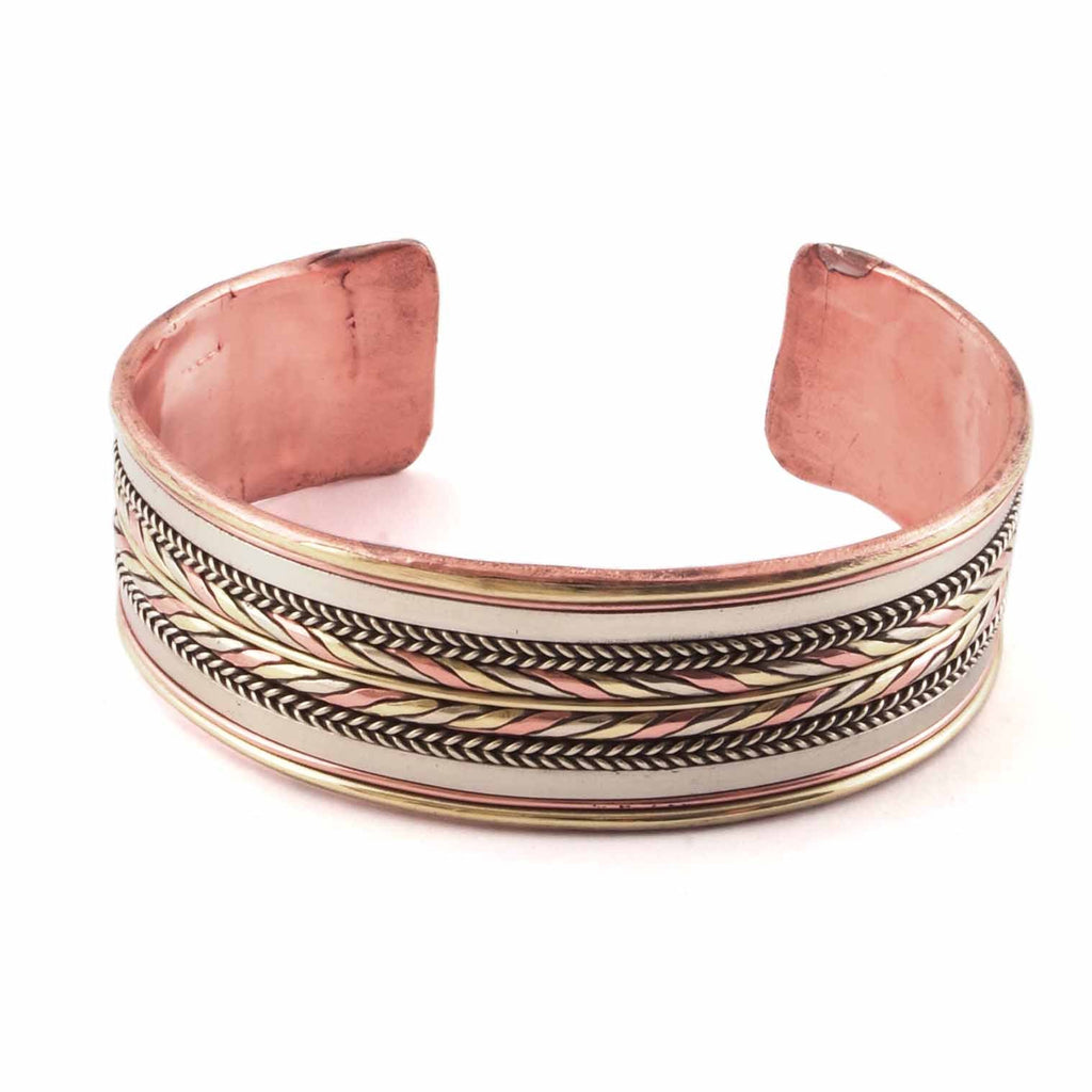 Banded Copper Bracelet-Siesta Crafts
