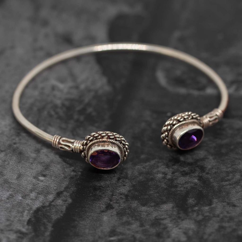 Nepalese Silver Bracelet No.10-Siesta Crafts