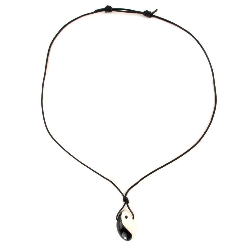 Curved Yin Yang Necklace-Siesta Crafts