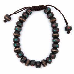 Bone Bead Bracelet - Black-Siesta Crafts