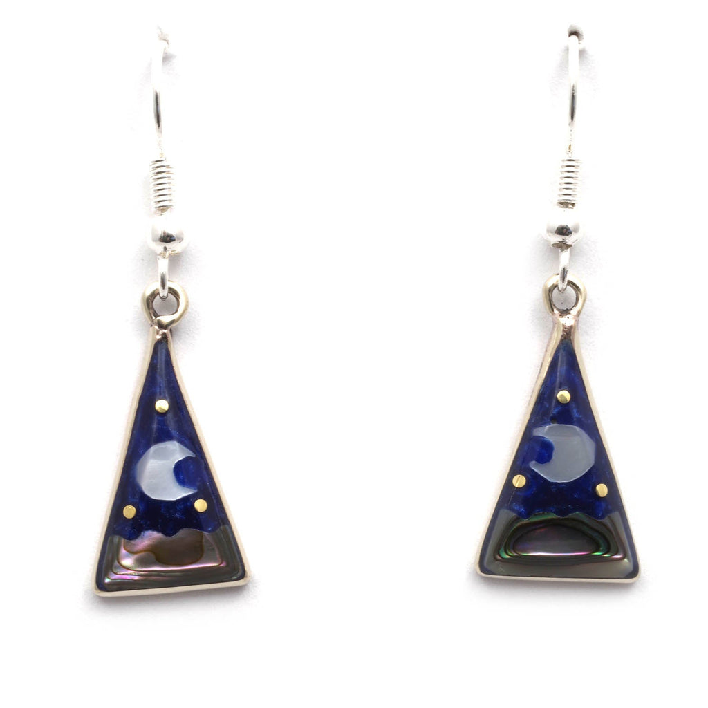 Stellar Triangle Earrings-Siesta Crafts