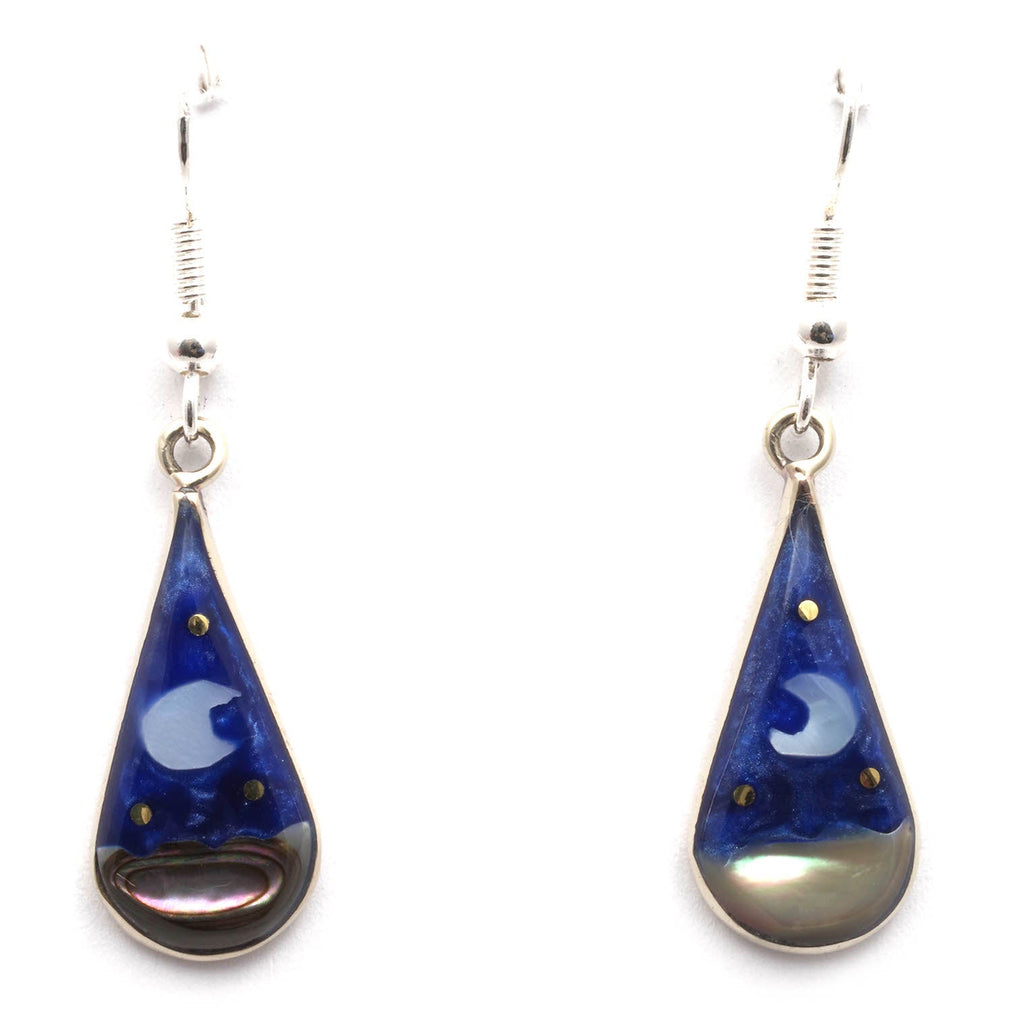 Stellar Teardrop Earrings-Siesta Crafts