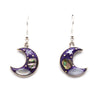 Stellar Crescent Moon Earrings-Siesta Crafts