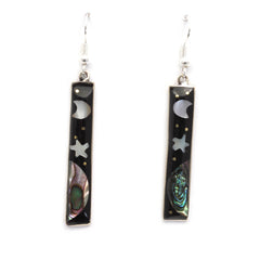 Stellar Rectangle Earrings-Siesta Crafts