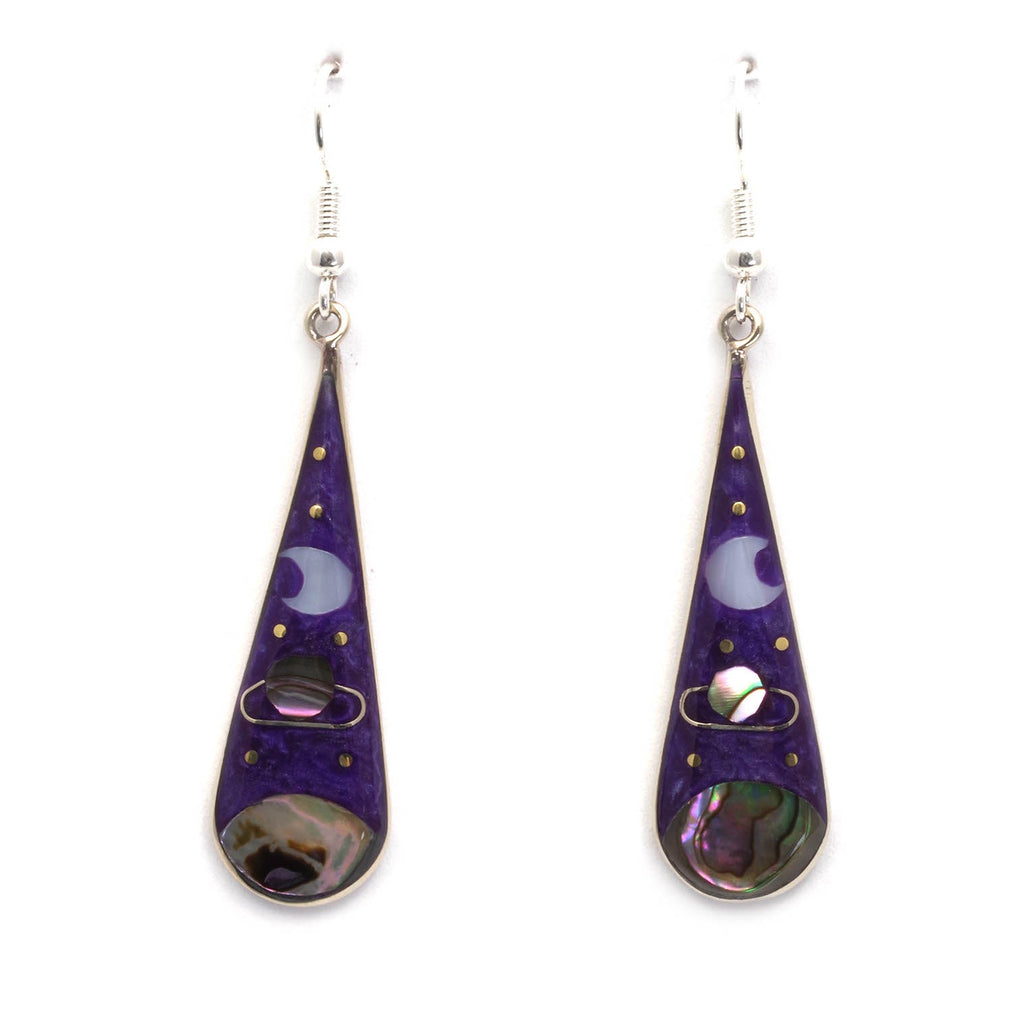 Stellar Large Teardrop Earrings-Siesta Crafts