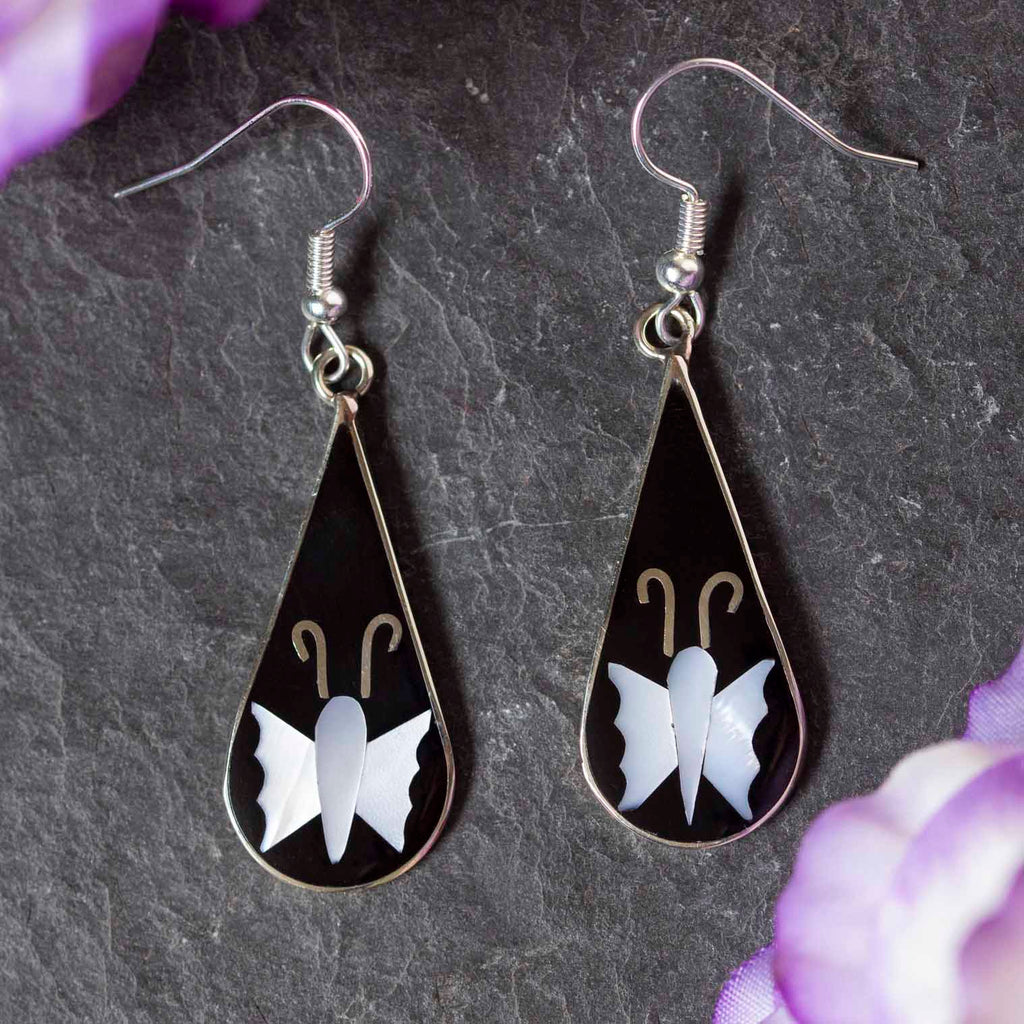 Pieris Mariposa Earrings-Siesta Crafts