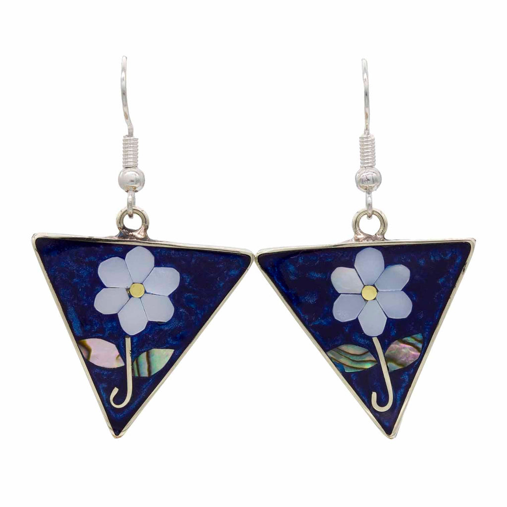 Margarita Triangle Earrings-Siesta Crafts