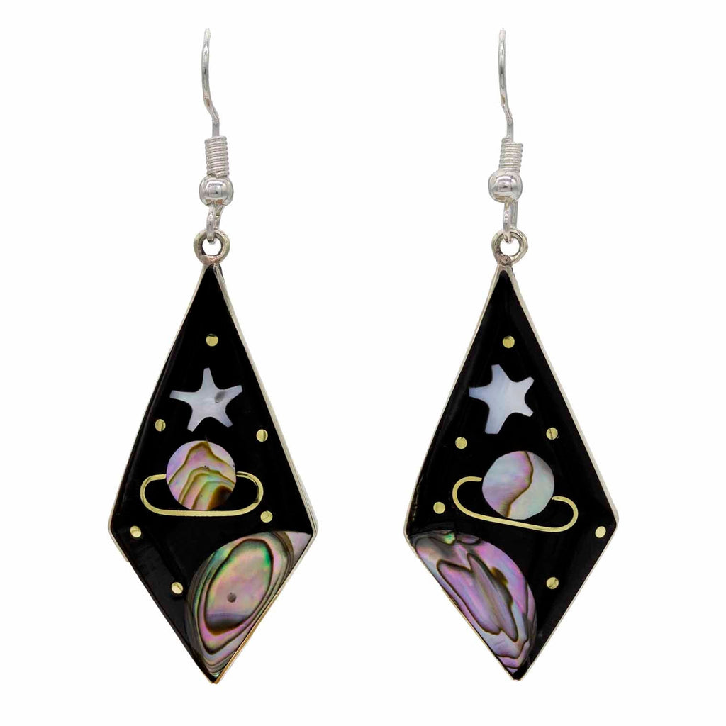 Saturno Diamond Earrings-Siesta Crafts