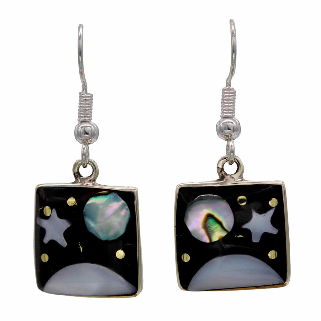 Planeta Caja Earrings-Siesta Crafts