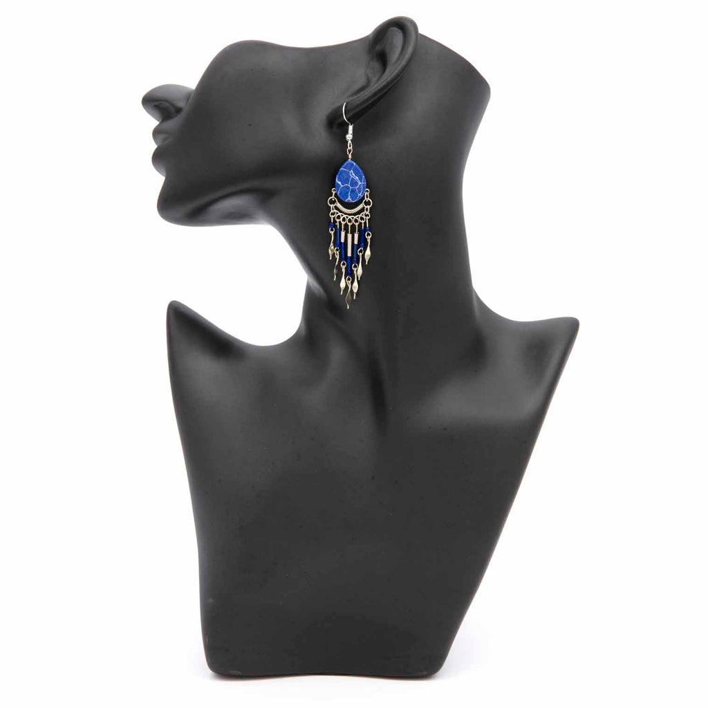 Beaded Drop Earrings-Siesta Crafts