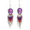 Calavera Skull Earrings-Siesta Crafts