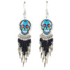Calavera Skull Earrings-Siesta Crafts