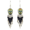 Calavera Skull Earrings-Siesta Crafts