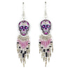 Calavera Skull Earrings-Siesta Crafts