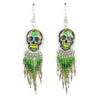 Calavera Skull Earrings-Siesta Crafts