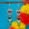 Calavera Skull Earrings-Siesta Crafts