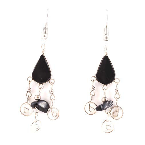 Spiral Drop Earrings-Siesta Crafts