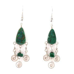 Spiral Drop Earrings-Siesta Crafts