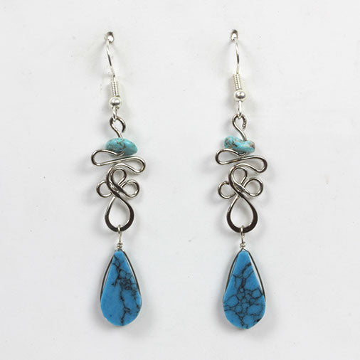 Oval Curves Earrings-Siesta Crafts