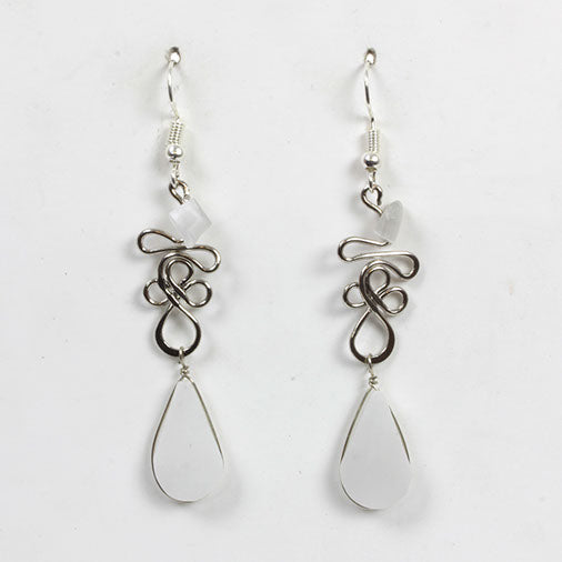 Oval Curves Earrings-Siesta Crafts