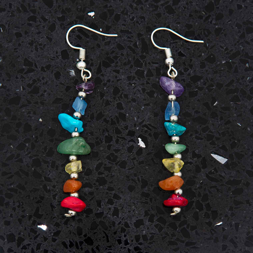Chakra Stick Earrings-Siesta Crafts