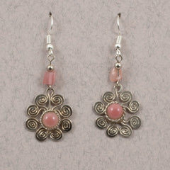 Spiral Flower Earrings-Siesta Crafts