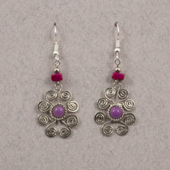 Spiral Flower Earrings-Siesta Crafts