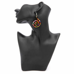 Vintage Manta Spiral Earrings-Siesta Crafts