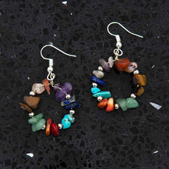 Ring of Stones Earrings-Siesta Crafts