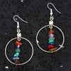 Stone Hoop Earrings-Siesta Crafts