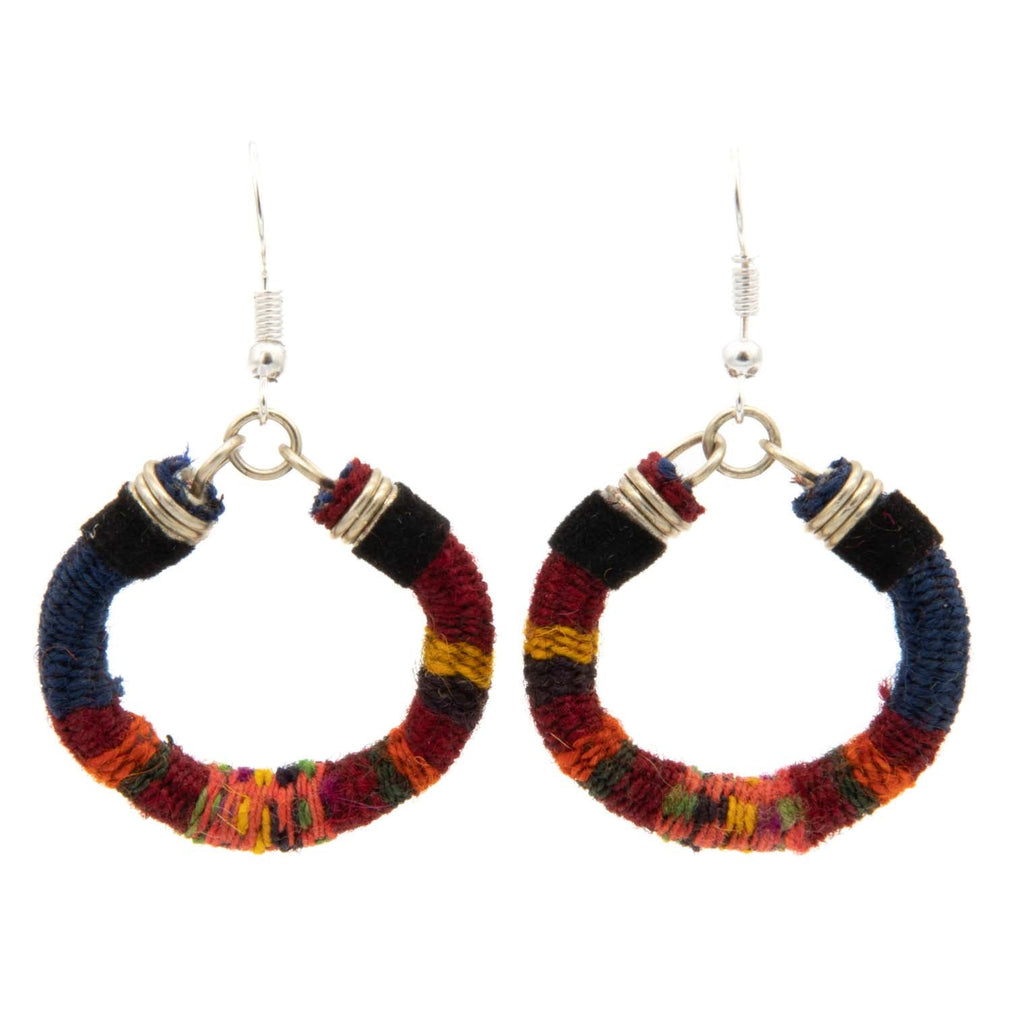 Vintage Manta Circle Earrings-Siesta Crafts