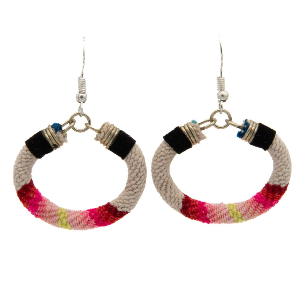 Vintage Manta Circle Earrings-Siesta Crafts