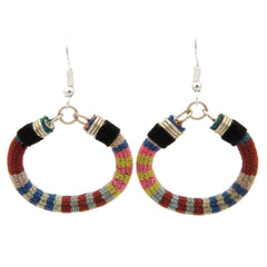 Vintage Manta Circle Earrings-Siesta Crafts