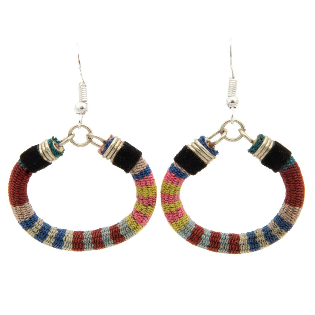 Vintage Manta Circle Earrings-Siesta Crafts