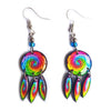 Rainbow Spiral Earrings-Siesta Crafts