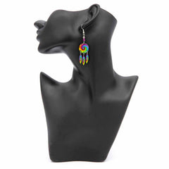 Rainbow Spiral Earrings-Siesta Crafts