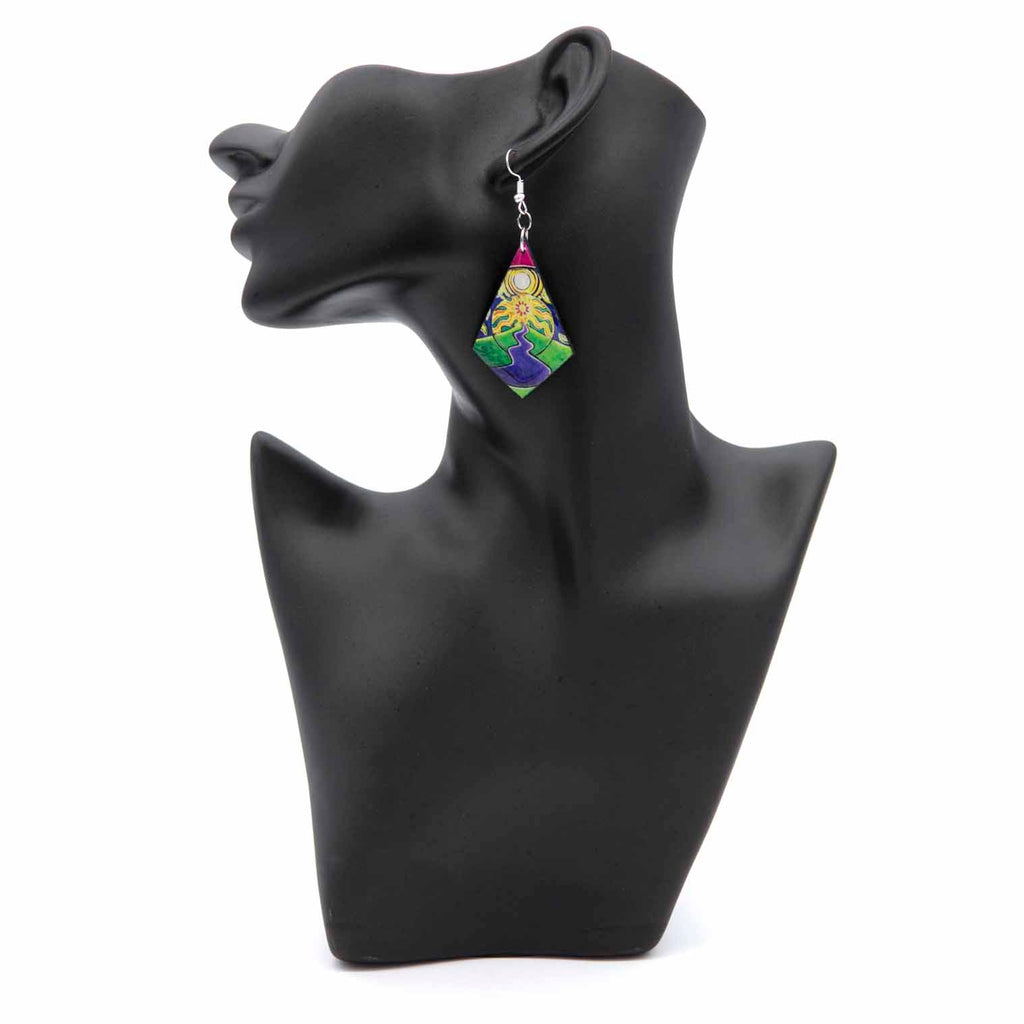 Sun Scene Earrings-Siesta Crafts