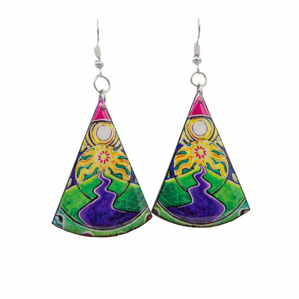 Sun Scene Earrings-Siesta Crafts