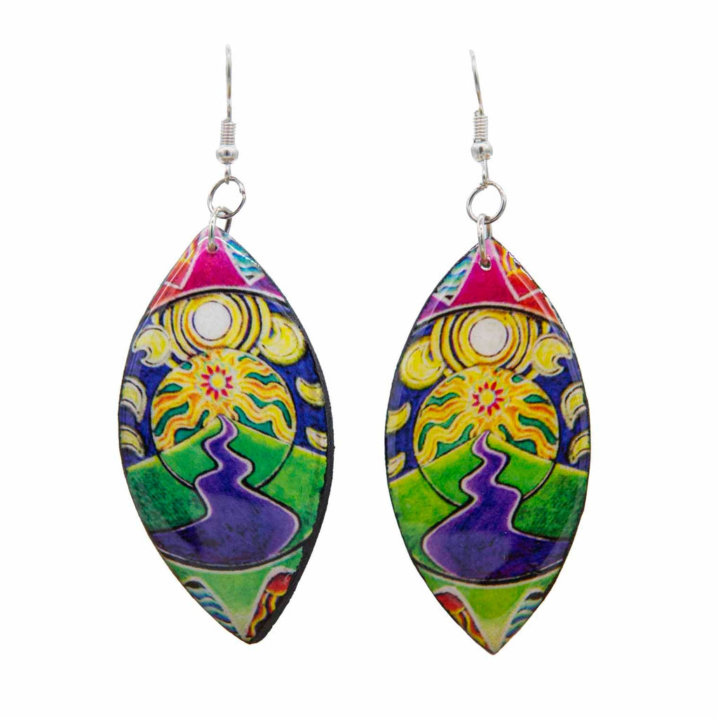 Sun Scene Earrings-Siesta Crafts