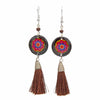 Mandala Tassel Earrings-Siesta Crafts