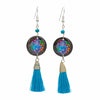 Mandala Tassel Earrings-Siesta Crafts