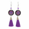 Mandala Tassel Earrings-Siesta Crafts