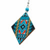Diamond Incan Pattern Earrings-Siesta Crafts