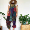Stonewashed Patch Print Dungarees-Siesta Crafts